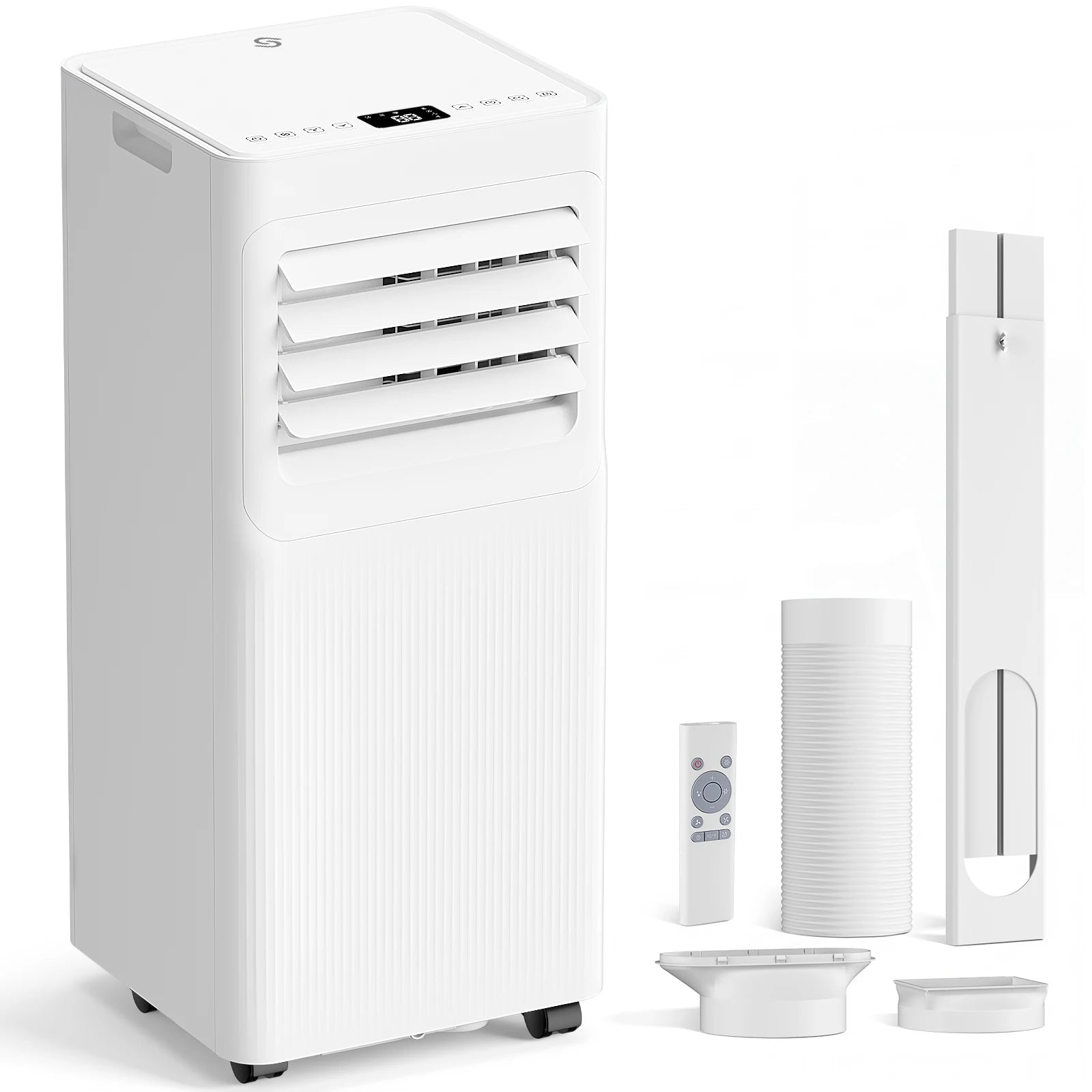 Climatiseur–UVX A016TC 9000 BTU Ventilateur de refroidissement déshumidifié 2 vitesses Ventilateur 24H Minuterie Télécommande Climatisation mobile