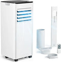 Climatiseur mobile 7000 BTU, 4-en-1, tuyau d’évacuation de l’air, affichage, télécommande, kit fenêtre, jusqu’à 20 m 2, classe énergétique A