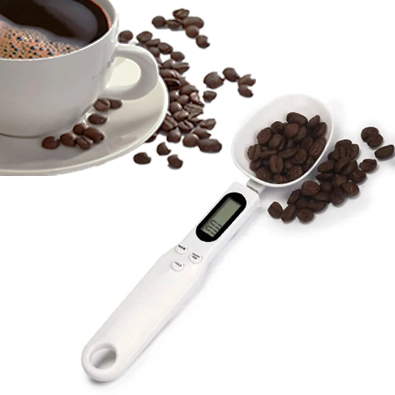 500g/0.1g Portable LCD Échelle numérique de cuisine Cuillère à mesurer Gramme Cuillère électronique Poids Volumn Balance alimentaire Nouveau Haute qualité
