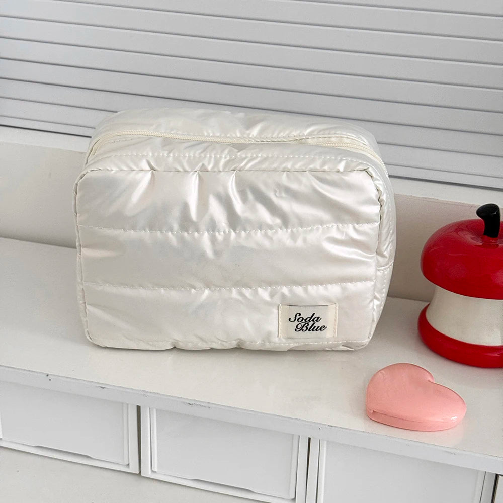 Sac grande capacité, maquillage imperméable, sac à main, voyage, femme, produits cosmétiques, articles de toilette, pochette, élégante fermeture éclair carrée pour femmes