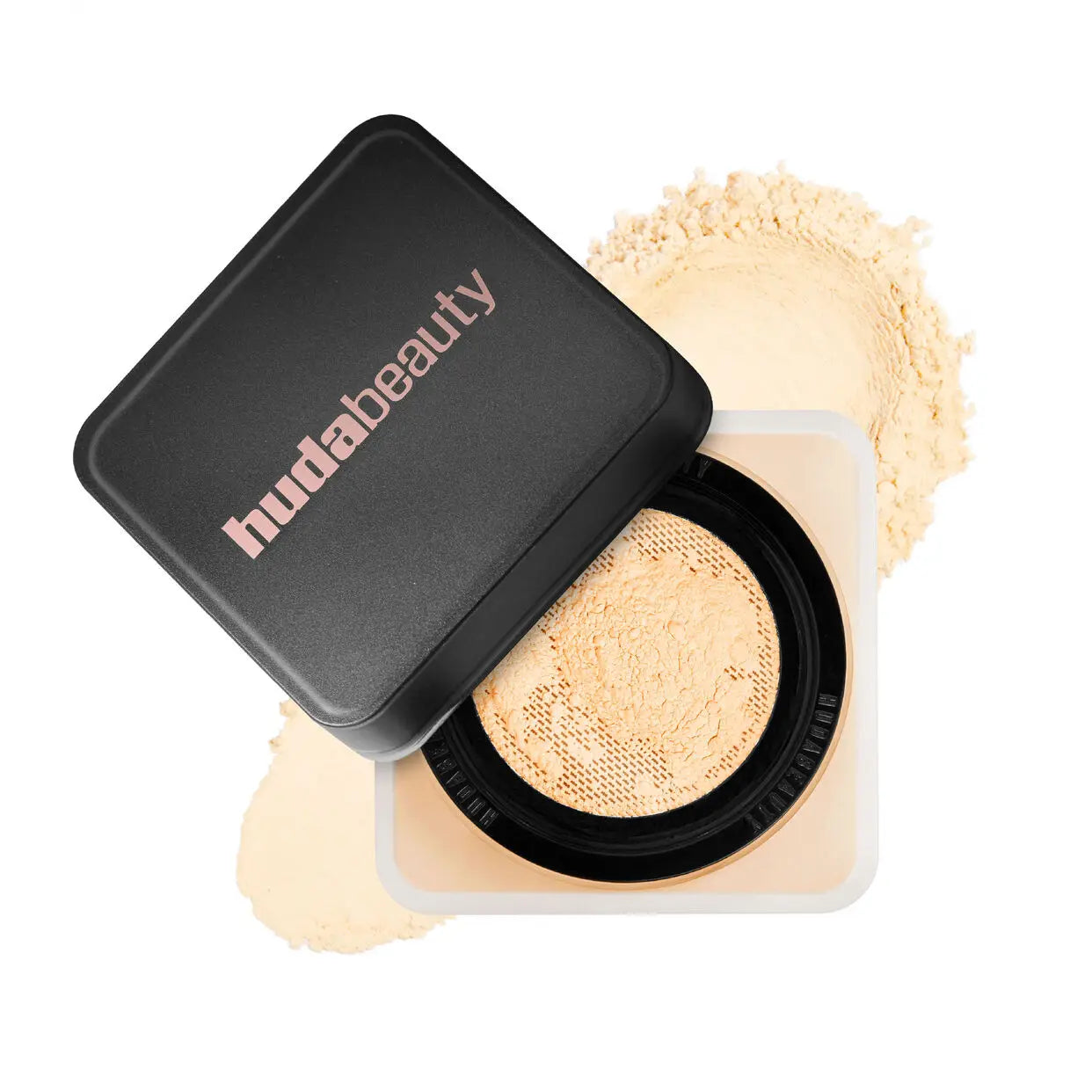 Huda Beauty, poudre délicate à prendre en charge, longue tenue, sans perte de maquillage, contrôle de l’huile, blocage de l’humidité, création d’un maquillage à base zéro pore