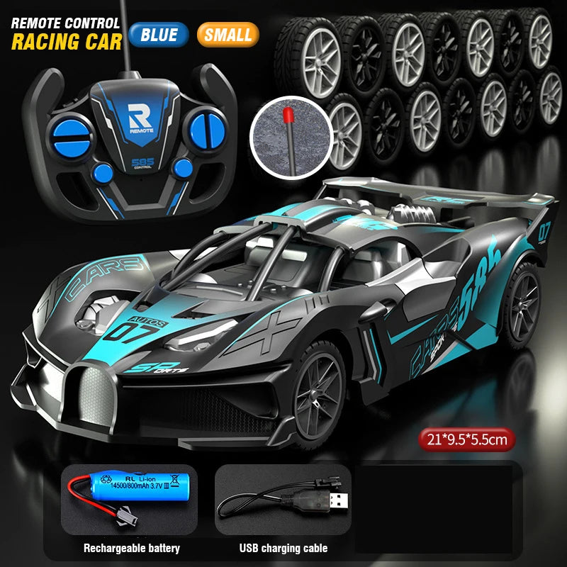 Voiture RC 4Ch à grande vitesse, télécommande, drift, voiture de course, voiture électrique, voiture de sport, véhicule jouet, modèle, jouets pour garçons, enfants, cadeau d’anniversaire
