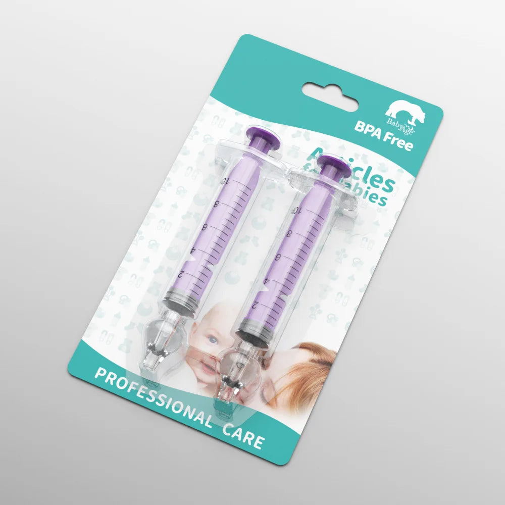 Nettoyant nasal pour bébé 2Pcs Nasal Washer Needle Tube Washer 10ML Aspirateur nasal pour nourrissons Nettoyant seringue Lavage Outils de soins pour bébés