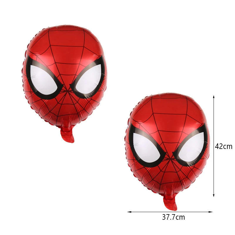 Décoration de fête d’anniversaire SpiderMan, ballons en latex et aluminium, vaisselle jetable pour enfant, fournitures d’événement, bannière en arrière-plan