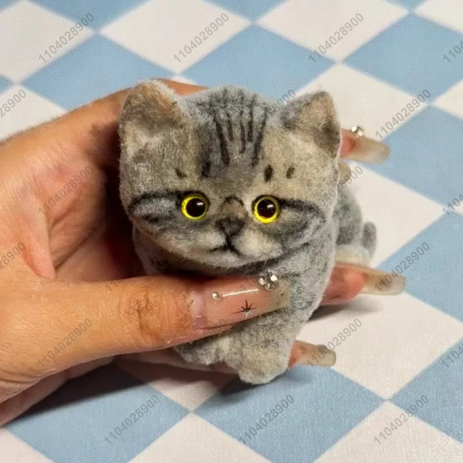 COLLECTION LIMITÉ Chaton Kitty fait main : Taba, chaton moelleux en silicone, chat doux,  jouet pour se détendre et évacuer le stress