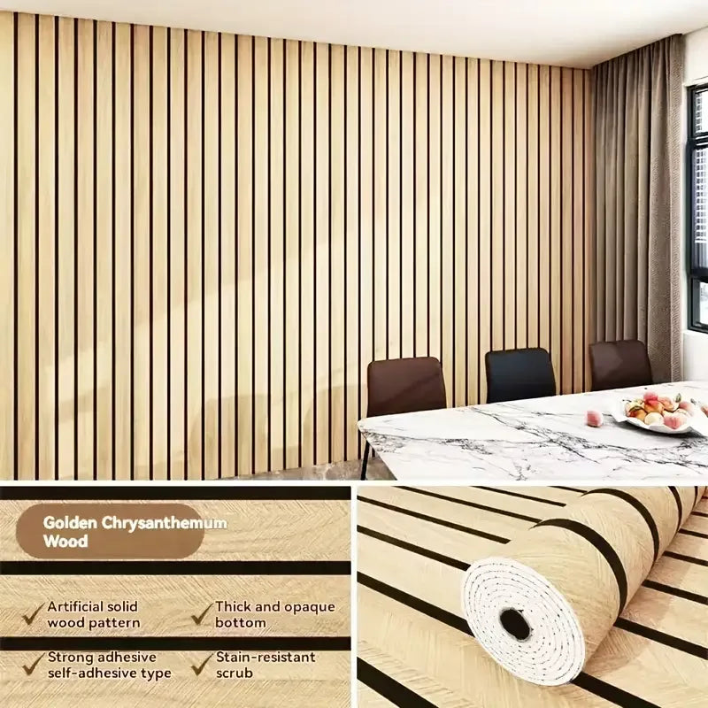 Papier peint épais brun en forme de grille, motif plaid, imperméable et résistant à l’humidité, idéal pour les murs, les plafonds, la décoration intérieure