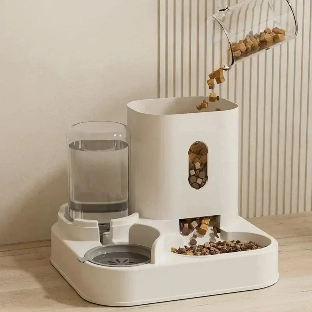 Distributeur automatique de nourriture pour chien, chat, bol avec fontaine d’eau, grande capacité, distributeur de nourriture pour animaux de compagnie, récipient pour chiots, accessoires pour animaux de compagnie