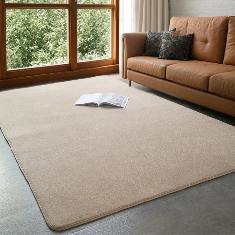 VIKAMA Tapis de velours corail moderne, doux et antidérapant Salon, chambre à coucher, grand espace, jeux pour enfants, tapis de sol pour la décoration intérieure