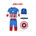 Super-héros des Avengers Hulk Captain America Cosplay Costume Garçons Filles Spiderman Costume musculaire Halloween Carnaval Vêtements de fête