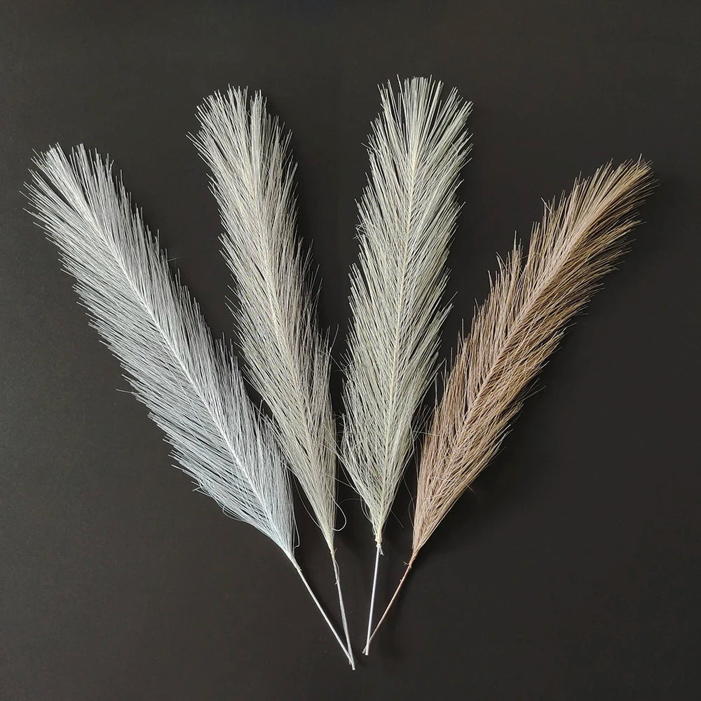 10 pièces Pampas artificiels, herbe moelleuse, roseau, fausse plante pour l’anniversaire, mariage, fête à la maison, décoration de vase, bouquets de fleurs, bricolage