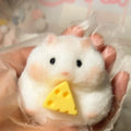 Taba Squishy Toy Mushy Silicone Mochi Toy Fuzzy Cute Hamster NOUVEAU Fidget Toy Soulagement du stress Détente Cadeau