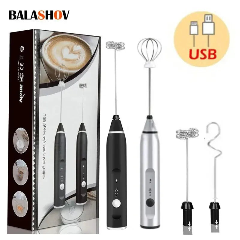 Mousseurs à lait électriques portables mélangeur à main USB Mini cafetière fouet mélangeur Cappuccino crème batteur à oeufs mélangeur alimentaire