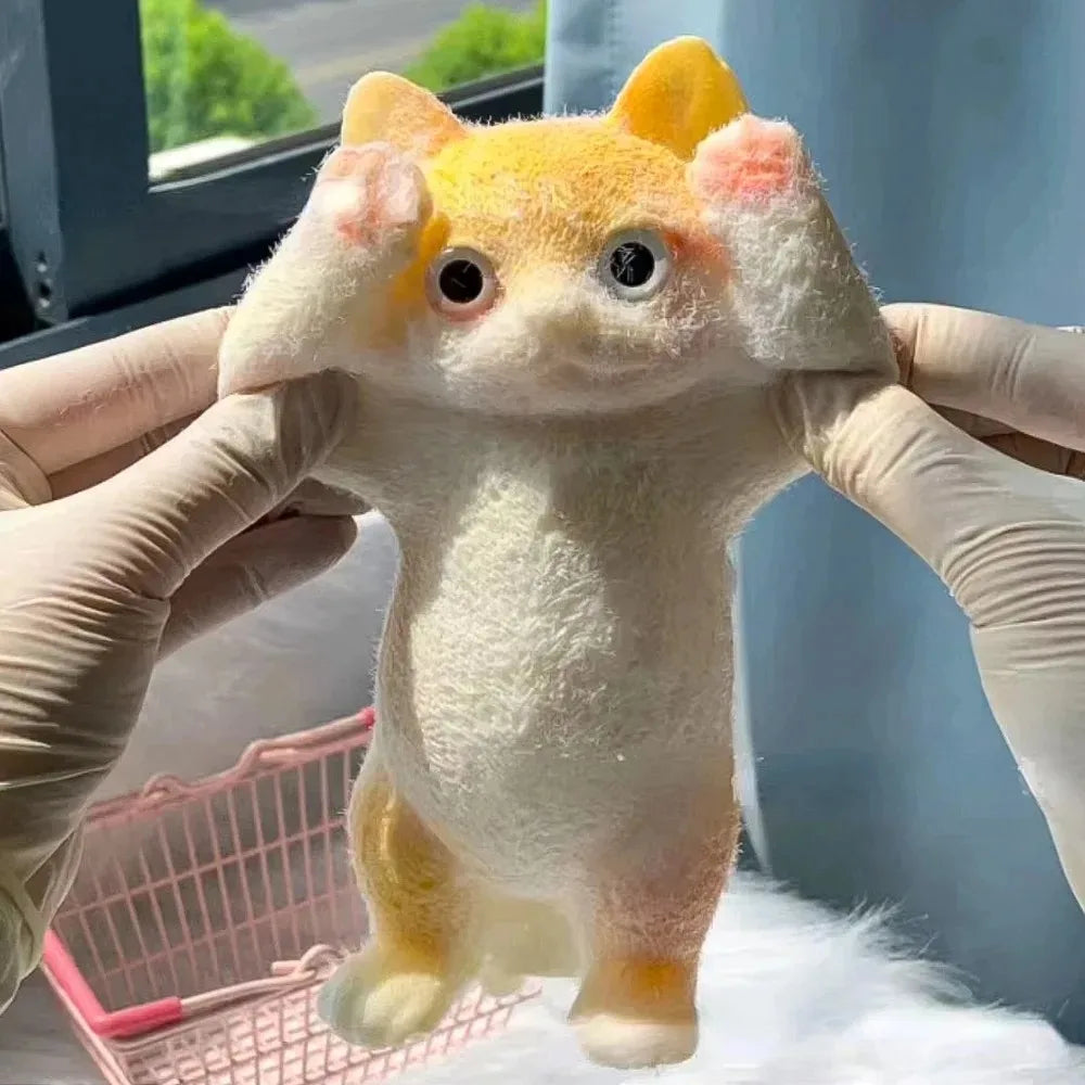 13CM Mignon Taba Chat moelleux, moelleux, collant, réaliste, chat, stress soulageant, simulation de jouet, poupée Chats, cadeau éjectable pour enfants, adultes