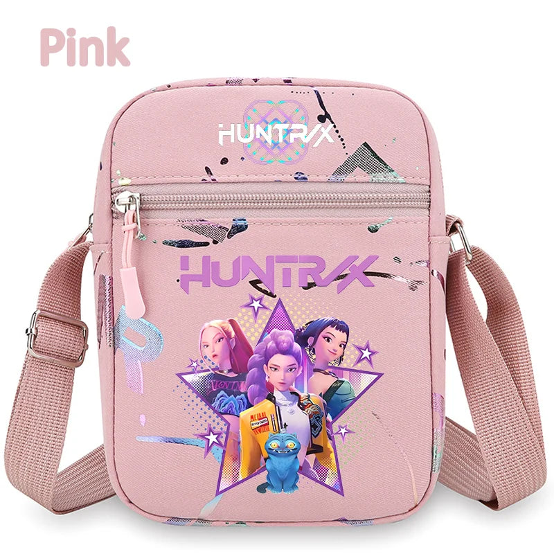 Le portefeuille Kpop, la ceinture K Pop Warriors, la pochette, le sac à bandoulière, le daypack, le sac à bonbons, les épaules, les chasseurs de monstres, le groupe de filles