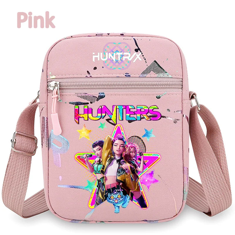Le portefeuille Kpop, la ceinture K Pop Warriors, la pochette, le sac à bandoulière, le daypack, le sac à bonbons, les épaules, les chasseurs de monstres, le groupe de filles