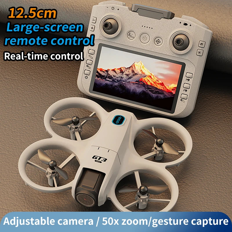 GT3 MAX Drone 8K HD 4.3" Télécommande Mode sans tête Hélicoptère 360° Flip Quadcopter Jouets Mini Drone Fors Jouet pour enfant Cadeaux