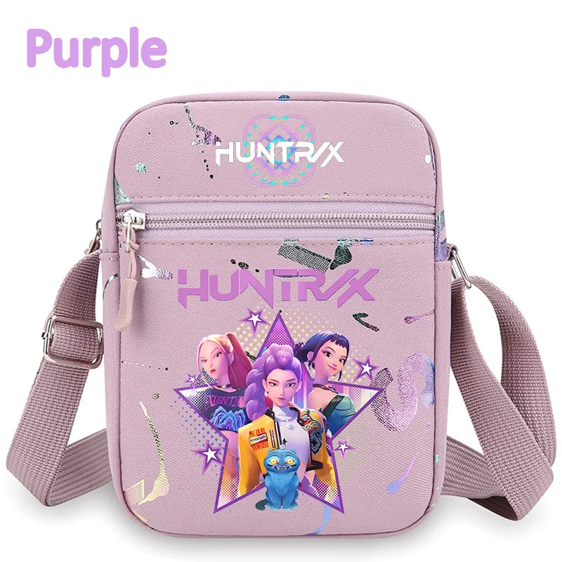 Le portefeuille Kpop, la ceinture K Pop Warriors, la pochette, le sac à bandoulière, le daypack, le sac à bonbons, les épaules, les chasseurs de monstres, le groupe de filles