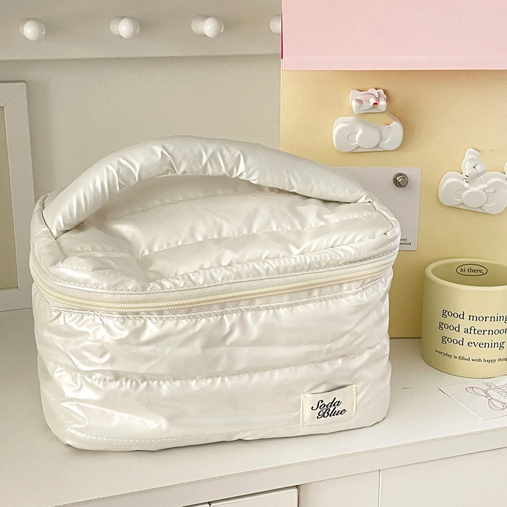 Sac grande capacité, maquillage imperméable, sac à main, voyage, femme, produits cosmétiques, articles de toilette, pochette, élégante fermeture éclair carrée pour femmes