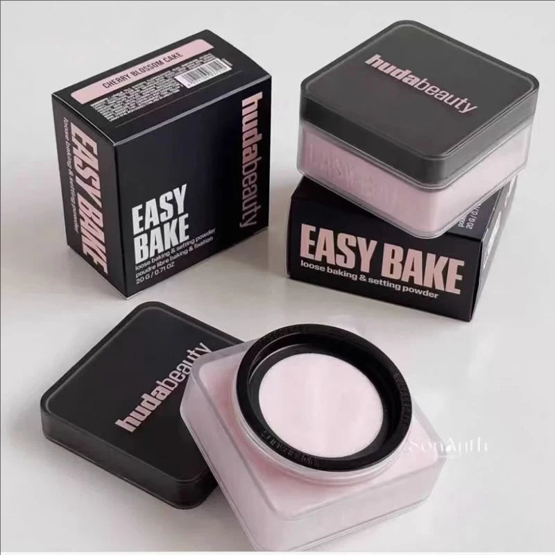 Huda Beauty, poudre délicate à prendre en charge, longue tenue, sans perte de maquillage, contrôle de l’huile, blocage de l’humidité, création d’un maquillage à base zéro pore