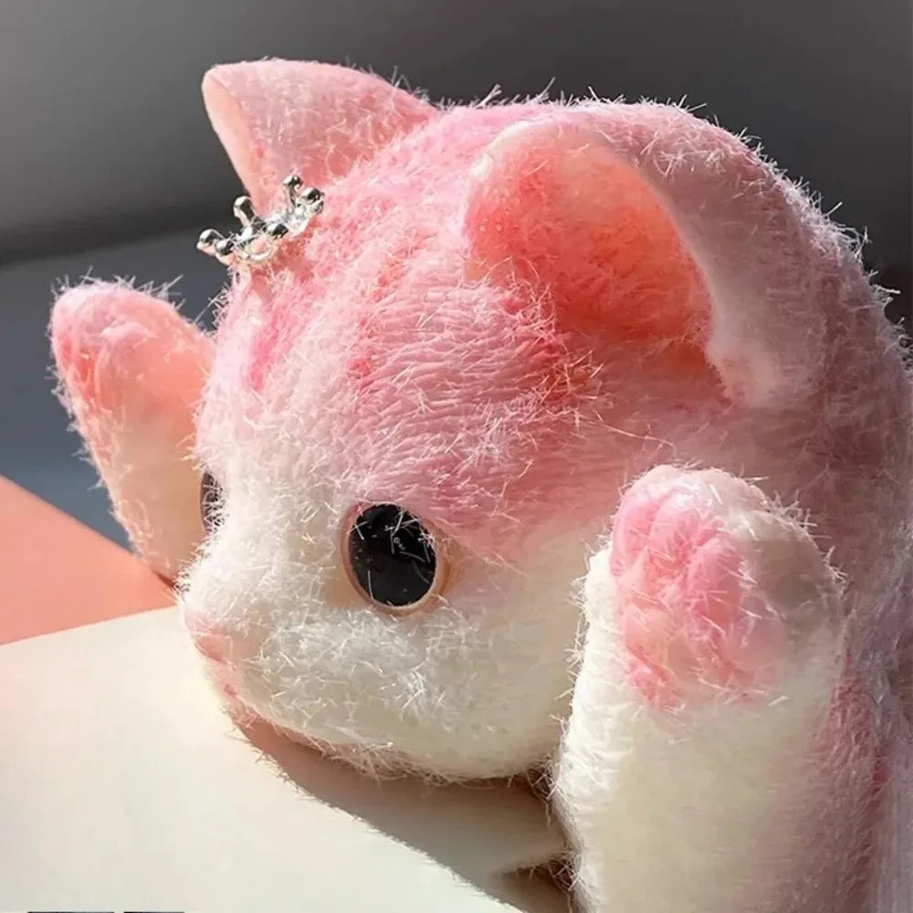 13CM Mignon Taba Chat moelleux, moelleux, collant, réaliste, chat, stress soulageant, simulation de jouet, poupée Chats, cadeau éjectable pour enfants, adultes