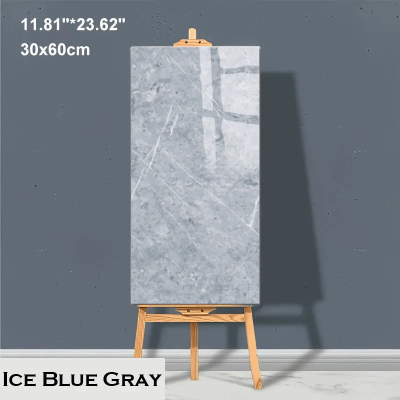 Auto adhésif marbre 10-20Pcs 30cmx60cm Autocollant adhésif en marbre, carreaux, autocollant imperméable, autocollant de sol, carrelage PVC, cuisine, salle de bain, autocollant mural, décoration intérieure