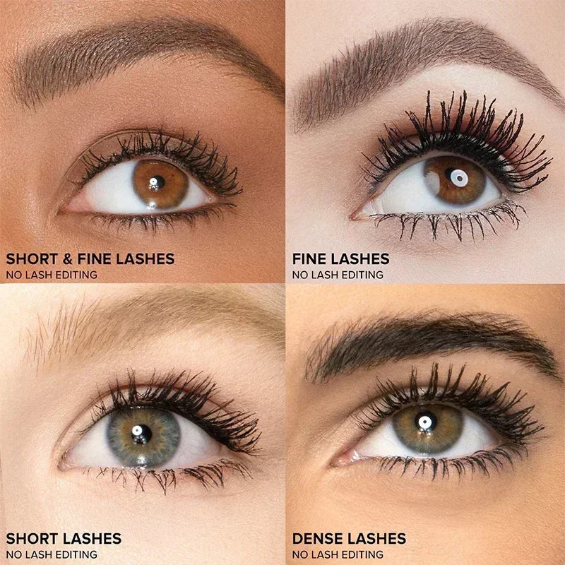 Mascara Long Cil Longue tenue - Oeil de chat Sex make up Big Eyes Nourish Waterproof Sweatproof Bushy Long Volume Maquillage lisse en aluminium rose 8ml
