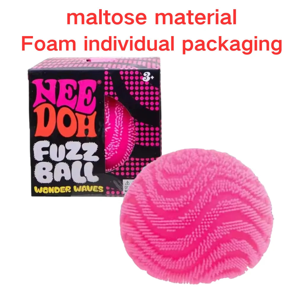 Fuzz Balle Squishy Stress Relief Ball Maltose Texture Sensoriel Fidget Toy Cute Easter Basket Stuffers Aesthetic Desk Decor