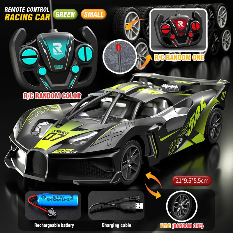 Voiture RC 4Ch à grande vitesse, télécommande, drift, voiture de course, voiture électrique, voiture de sport, véhicule jouet, modèle, jouets pour garçons, enfants, cadeau d’anniversaire