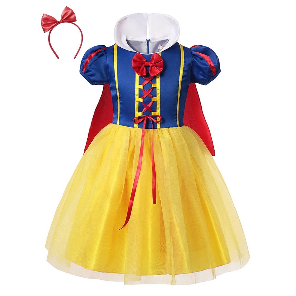 2026 Enfants Princesse Costume Filles Elsa Anna Robe Carnaval Cosplay Blanche Neige Aurora Moana Raiponce Sirène Belle Fête Tenues