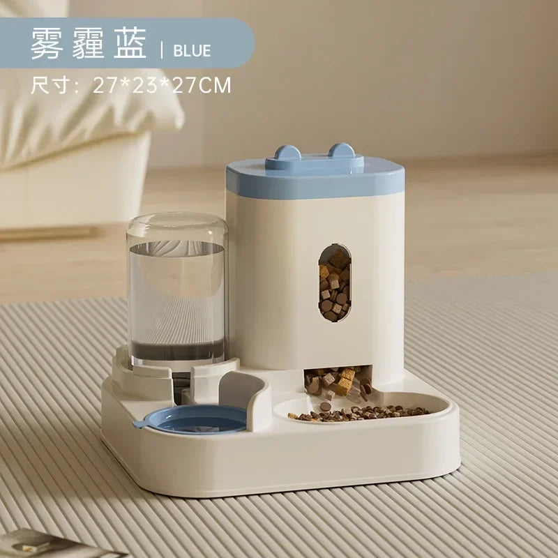 Distributeur automatique de nourriture pour chien, chat, bol avec fontaine d’eau, grande capacité, distributeur de nourriture pour animaux de compagnie, récipient pour chiots, accessoires pour animaux de compagnie
