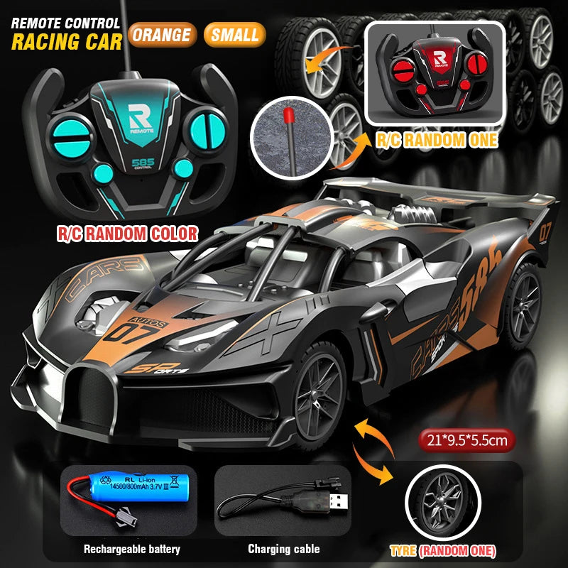 Voiture RC 4Ch à grande vitesse, télécommande, drift, voiture de course, voiture électrique, voiture de sport, véhicule jouet, modèle, jouets pour garçons, enfants, cadeau d’anniversaire