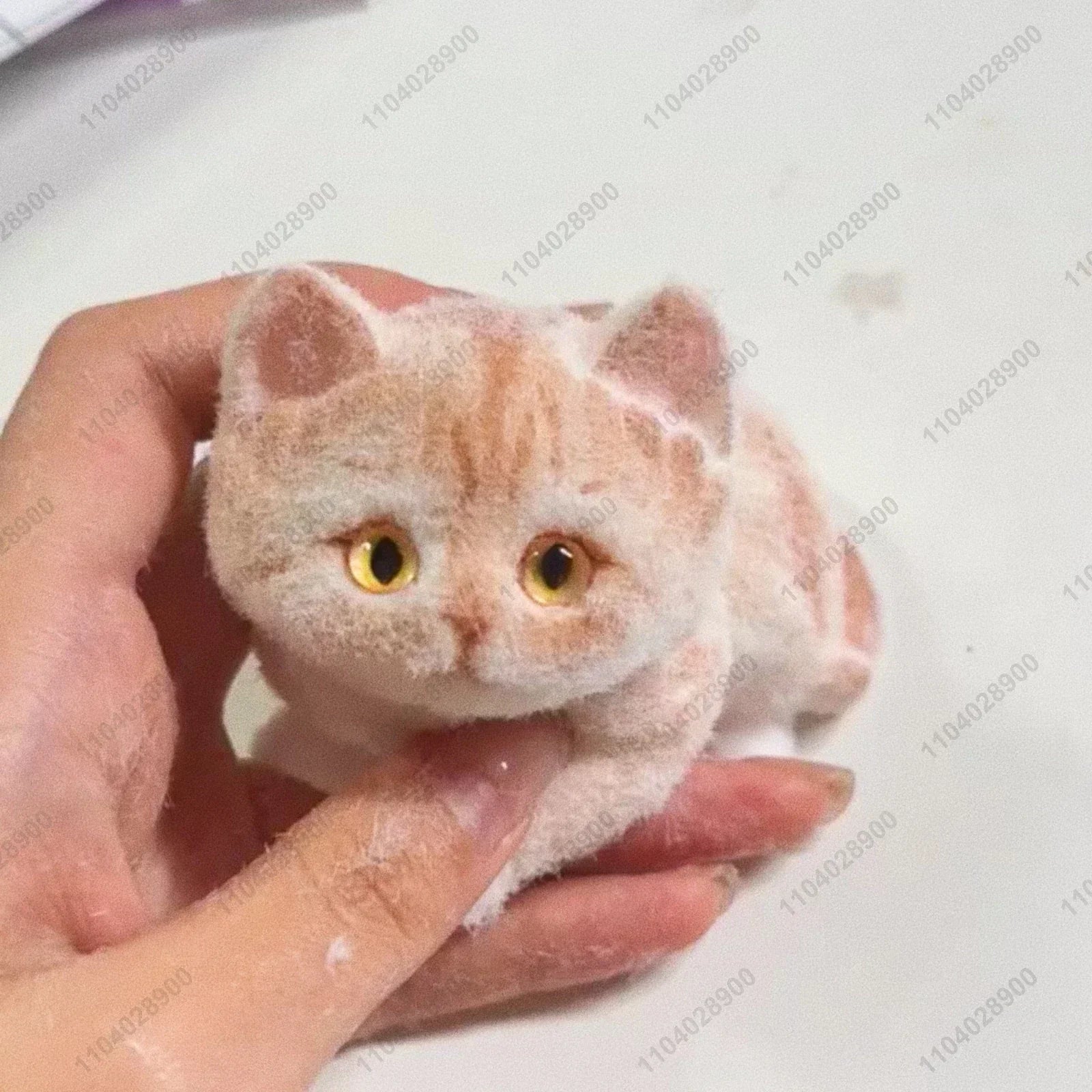COLLECTION LIMITÉ Chaton Kitty fait main : Taba, chaton moelleux en silicone, chat doux,  jouet pour se détendre et évacuer le stress