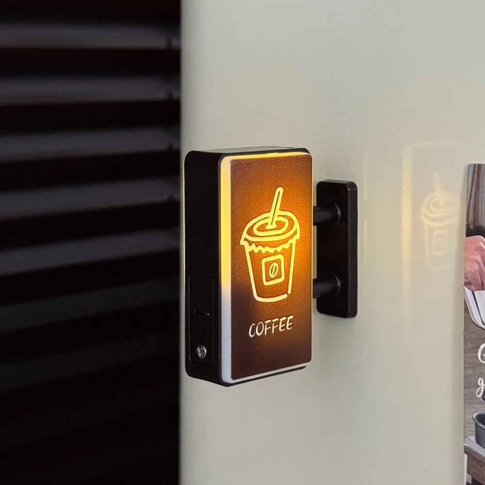 Mini lightbox réfrigérateur aimant café japonais tourisme créatif souvenir magnétique lumineux boîte de lumière décoration maison cadeau