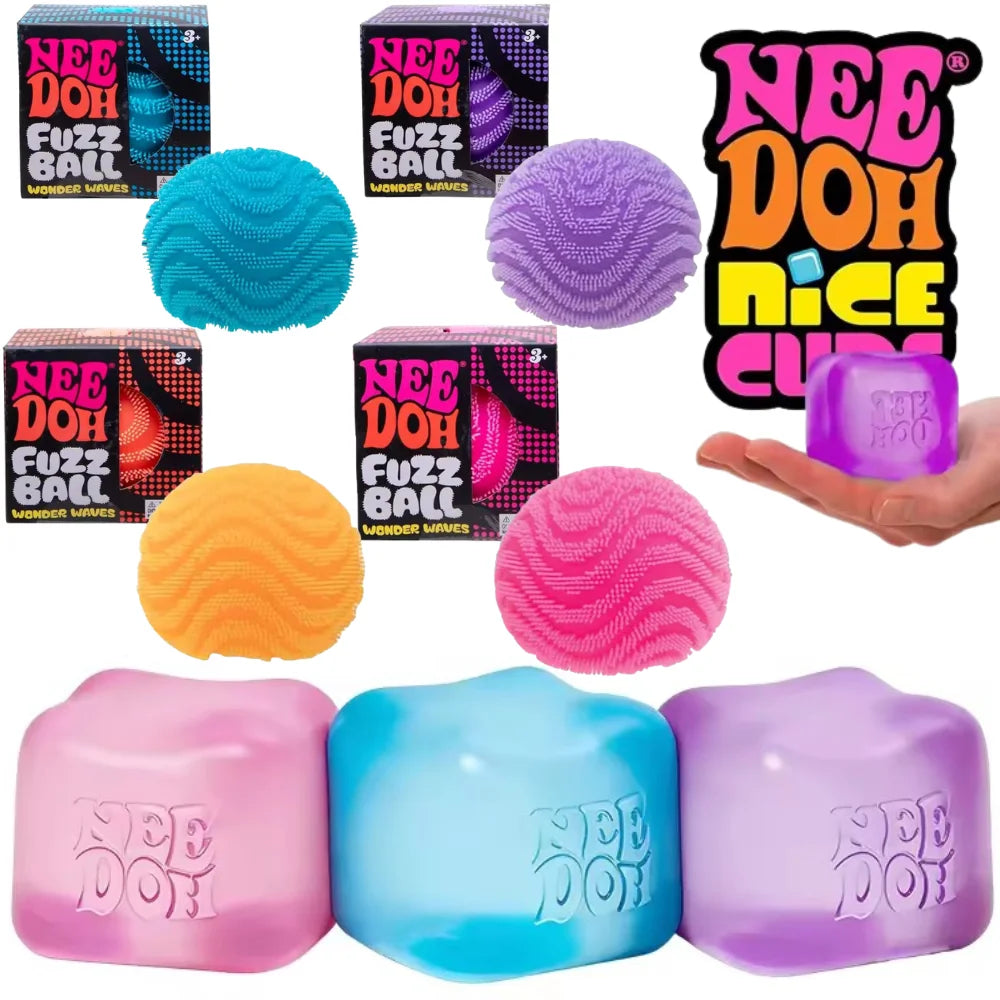 Fuzz Balle Squishy Stress Relief Ball Maltose Texture Sensoriel Fidget Toy Cute Easter Basket Stuffers Aesthetic Desk Decor