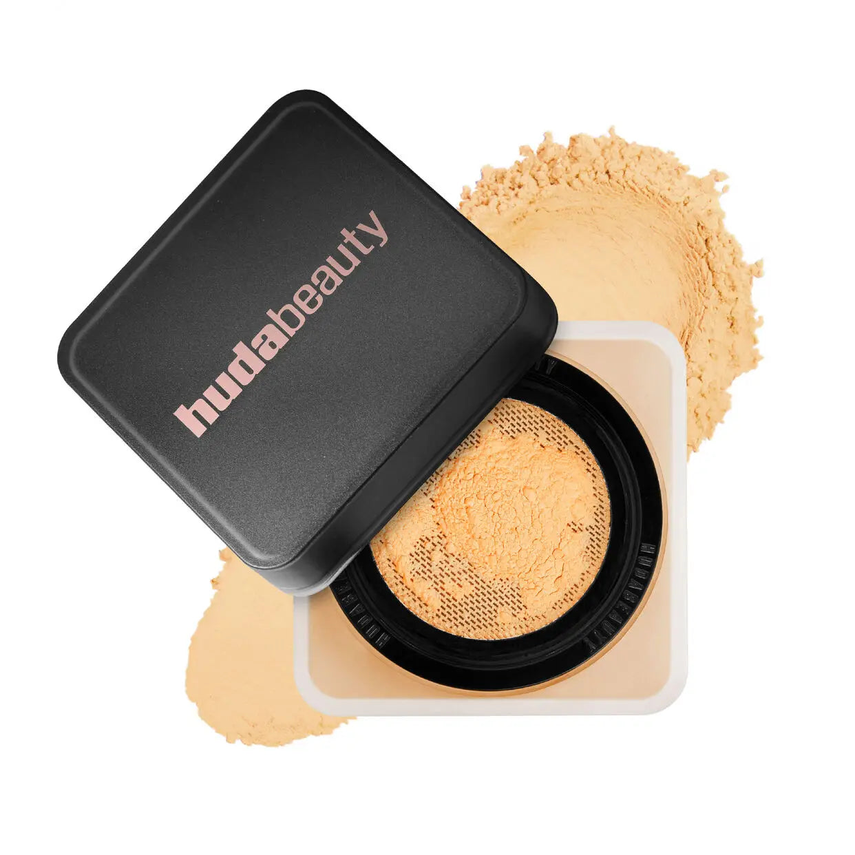Huda Beauty, poudre délicate à prendre en charge, longue tenue, sans perte de maquillage, contrôle de l’huile, blocage de l’humidité, création d’un maquillage à base zéro pore