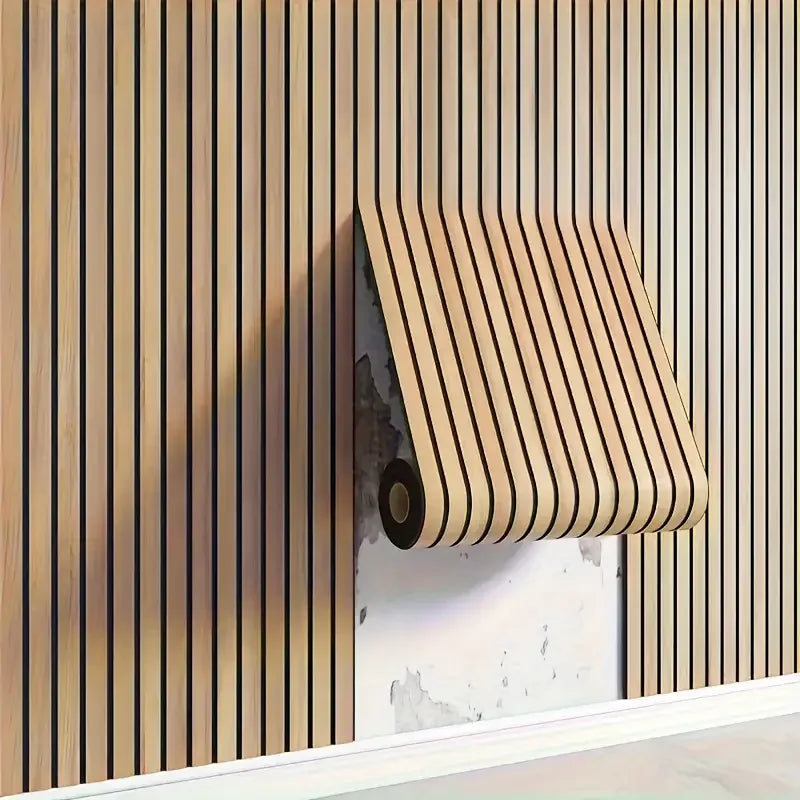 Papier peint épais brun en forme de grille, motif plaid, imperméable et résistant à l’humidité, idéal pour les murs, les plafonds, la décoration intérieure