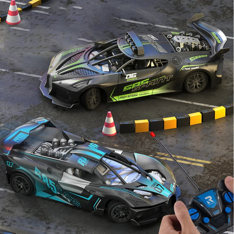 Voiture RC 4Ch à grande vitesse, télécommande, drift, voiture de course, voiture électrique, voiture de sport, véhicule jouet, modèle, jouets pour garçons, enfants, cadeau d’anniversaire