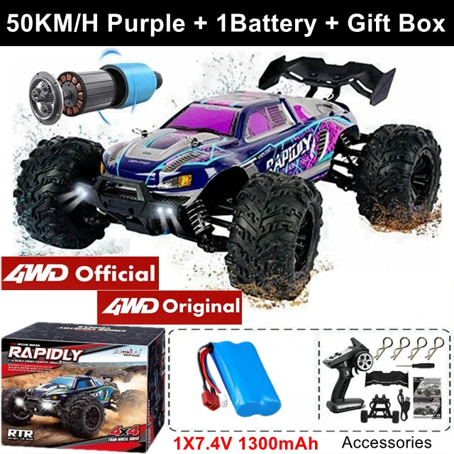 4X4 Éléctrique télécommandé Haute performance - Grande vitesse - Solide aux gros choc - Jouet