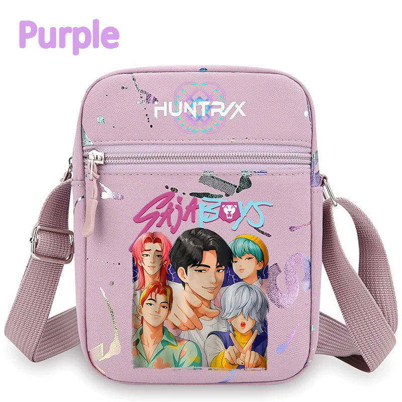 Le portefeuille Kpop, la ceinture K Pop Warriors, la pochette, le sac à bandoulière, le daypack, le sac à bonbons, les épaules, les chasseurs de monstres, le groupe de filles