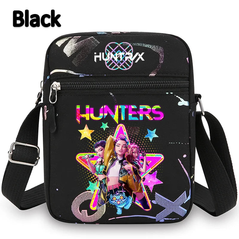 Le portefeuille Kpop, la ceinture K Pop Warriors, la pochette, le sac à bandoulière, le daypack, le sac à bonbons, les épaules, les chasseurs de monstres, le groupe de filles