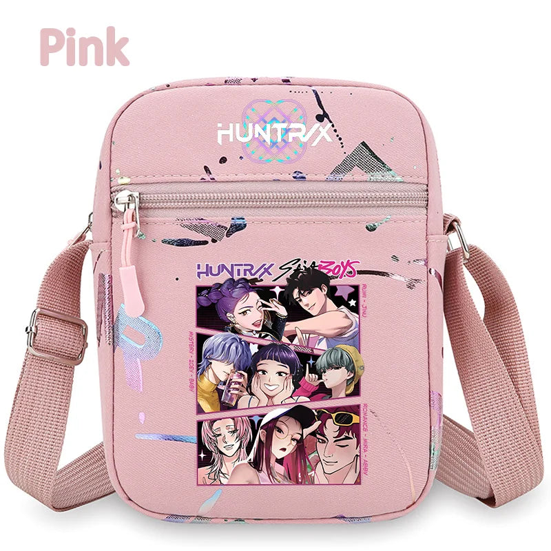 Le portefeuille Kpop, la ceinture K Pop Warriors, la pochette, le sac à bandoulière, le daypack, le sac à bonbons, les épaules, les chasseurs de monstres, le groupe de filles