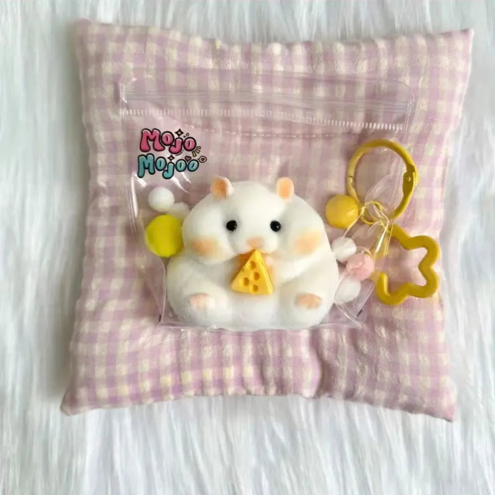 Taba Squishy Toy Mushy Silicone Mochi Toy Fuzzy Cute Hamster NOUVEAU Fidget Toy Soulagement du stress Détente Cadeau