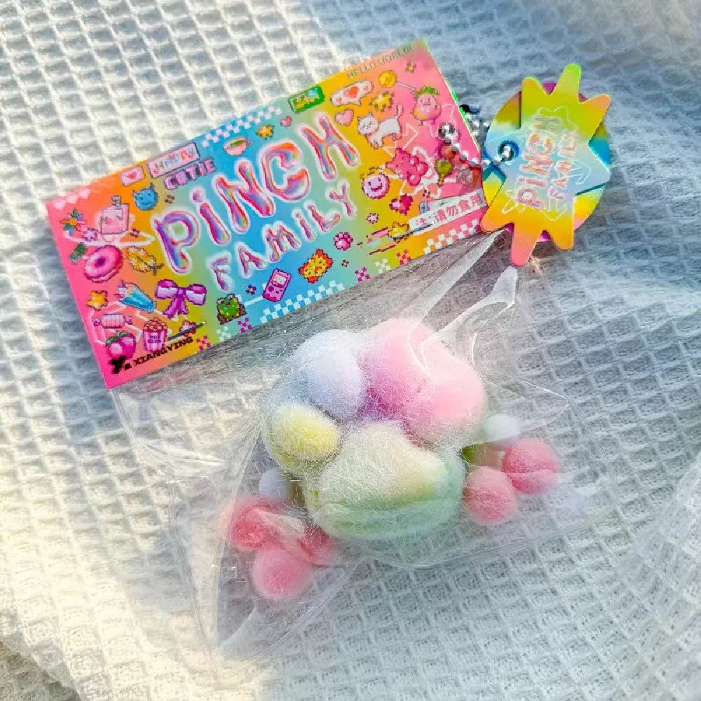 Squishy TPR Patte de chat avec fourrure Soulagement du stress Jouet spongieux Fidget Jouet Mini patte de chat kawaii en peluche Patte de chat en silicone Petite patte de chat Mignon pied de chat rose
