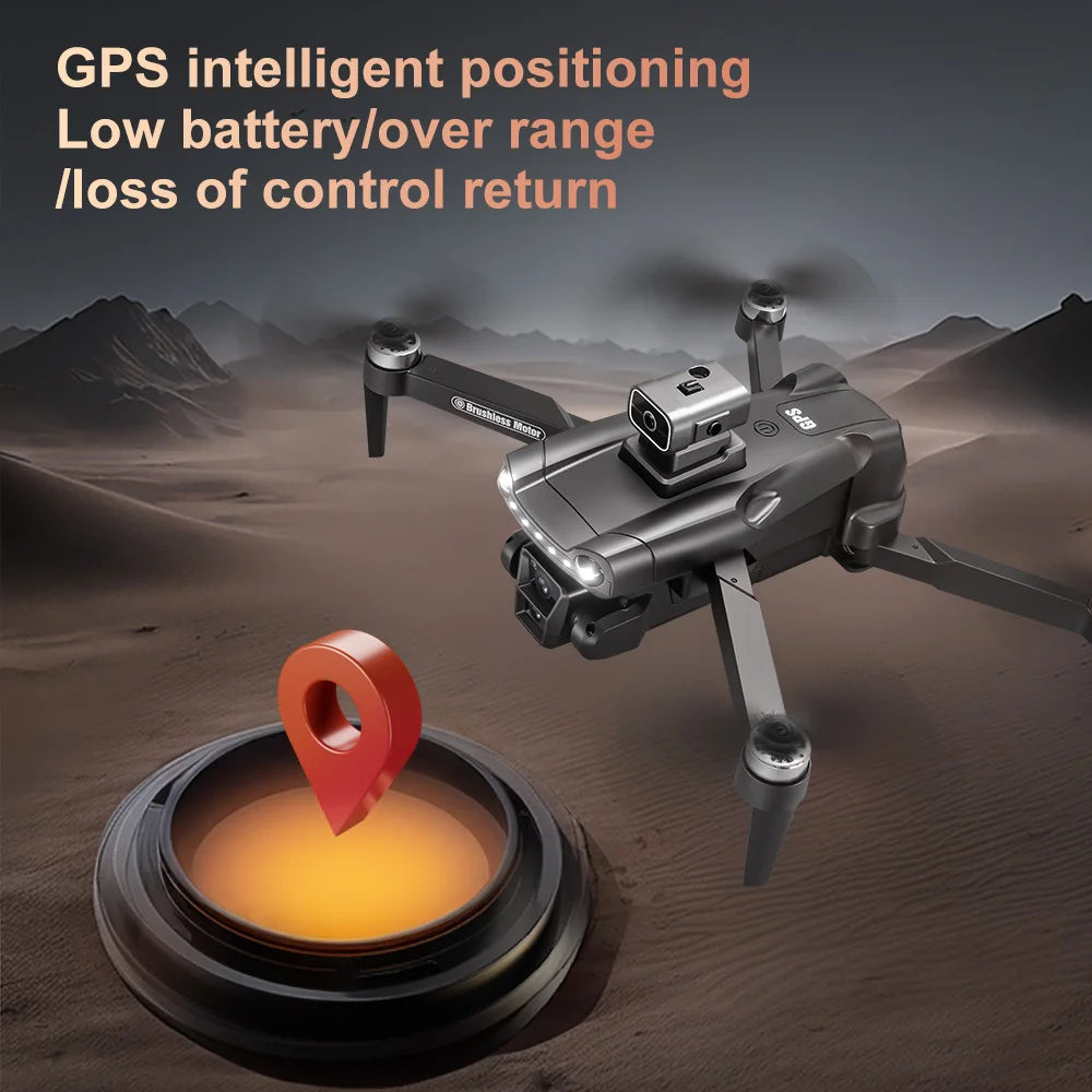 Lenovo V198Max GPS Drone 4K Professionnel 8K HD Deux caméras Moteur sans balais 5G WIFI FPV RC Quadcopter Hélicoptère avec jouet d’écran