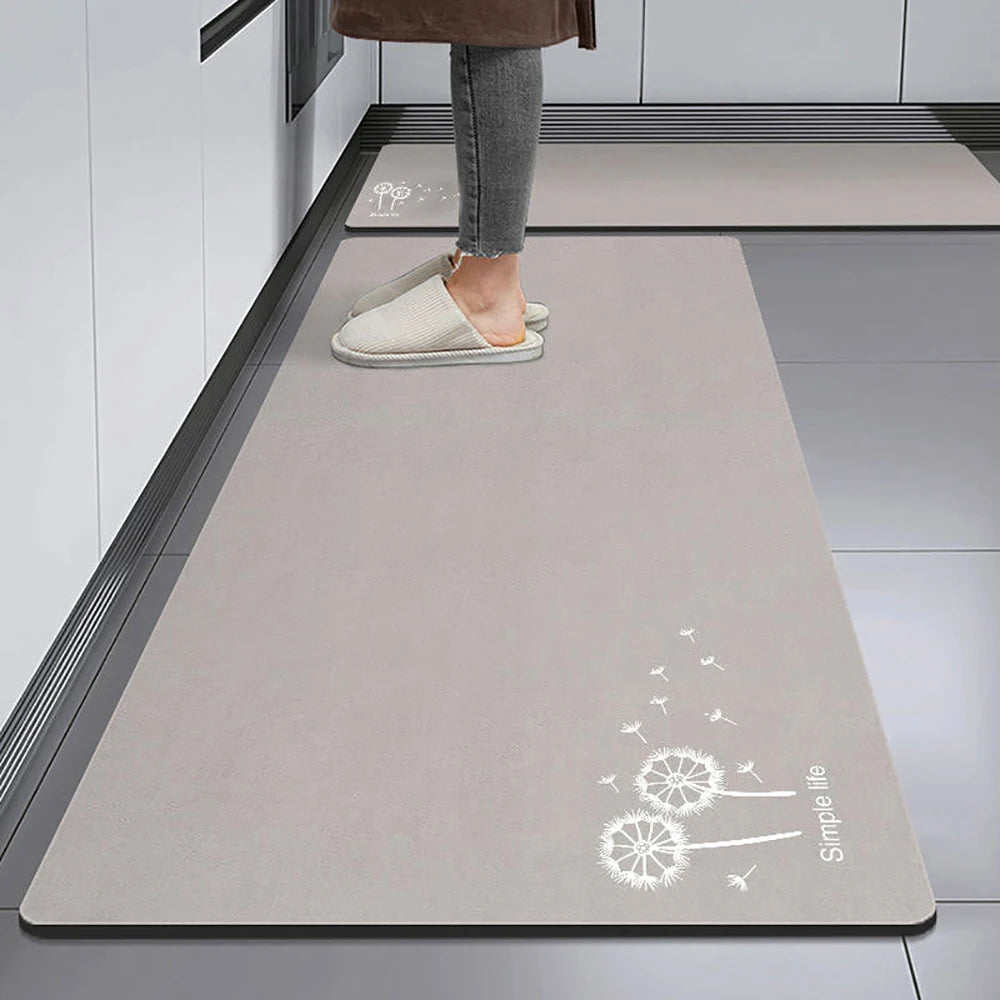 Tapis de cuisine antidérapant, longs tapis en velours de cristal pour le salon, tapis de pied absorbants, paillasson de chambre, paillasson transparent, petits tapis