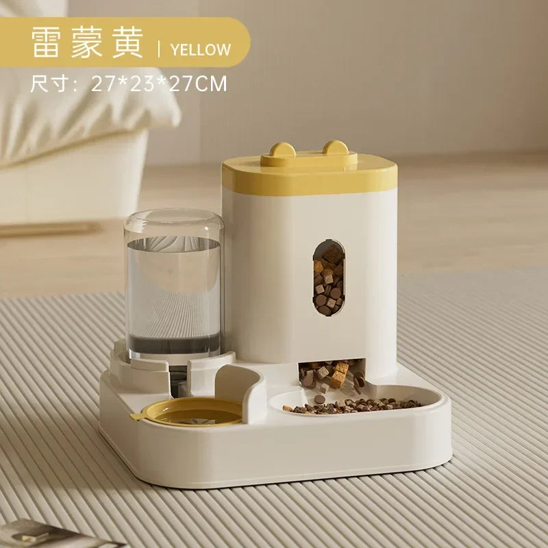 Distributeur automatique de nourriture pour chien, chat, bol avec fontaine d’eau, grande capacité, distributeur de nourriture pour animaux de compagnie, récipient pour chiots, accessoires pour animaux de compagnie