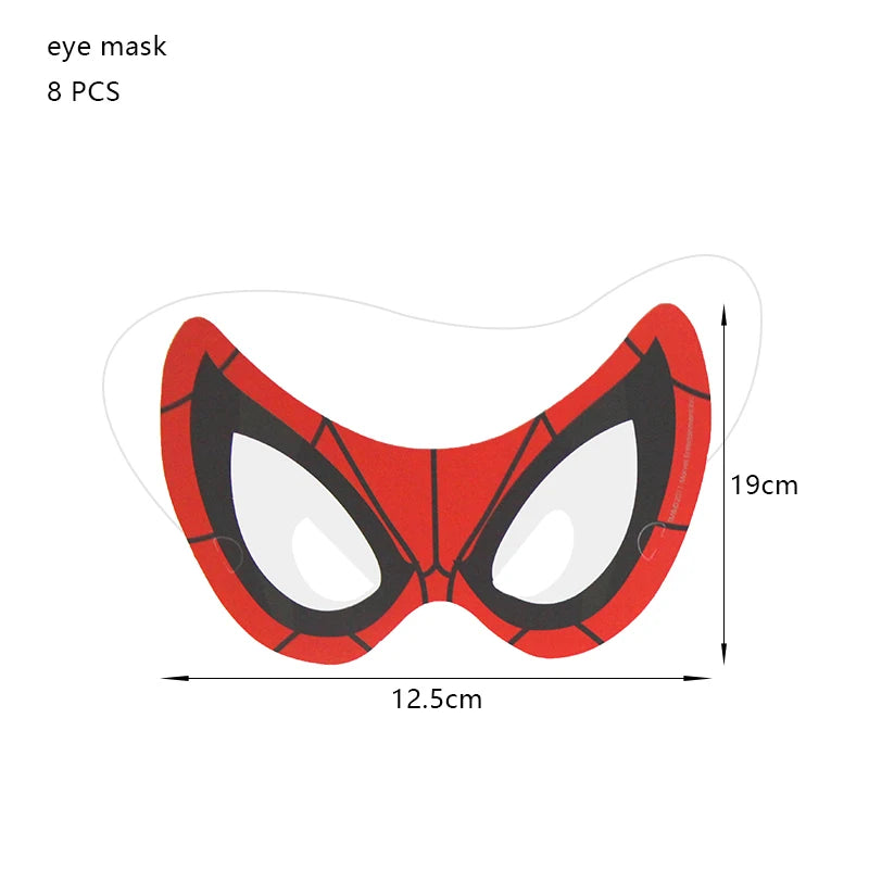 Décoration de fête d’anniversaire SpiderMan, ballons en latex et aluminium, vaisselle jetable pour enfant, fournitures d’événement, bannière en arrière-plan