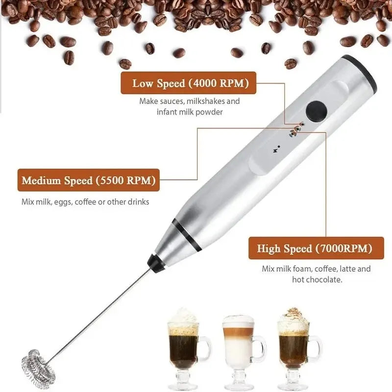 Mousseurs à lait électriques portables mélangeur à main USB Mini cafetière fouet mélangeur Cappuccino crème batteur à oeufs mélangeur alimentaire