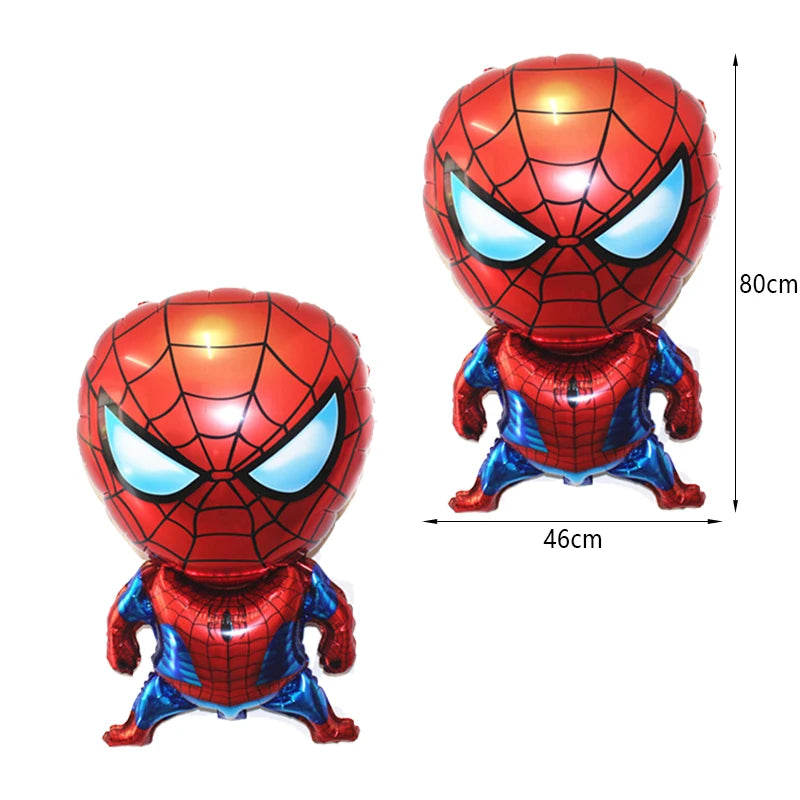 Décoration de fête d’anniversaire SpiderMan, ballons en latex et aluminium, vaisselle jetable pour enfant, fournitures d’événement, bannière en arrière-plan