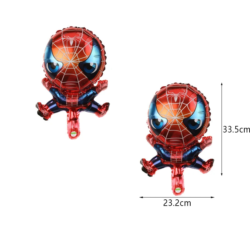 Décoration de fête d’anniversaire SpiderMan, ballons en latex et aluminium, vaisselle jetable pour enfant, fournitures d’événement, bannière en arrière-plan